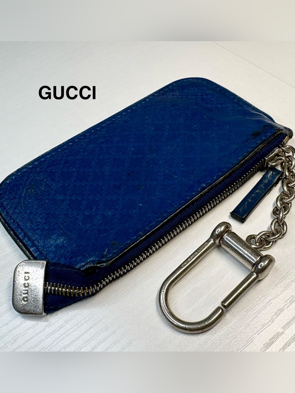 Gucci Vintage Leather Key Cles